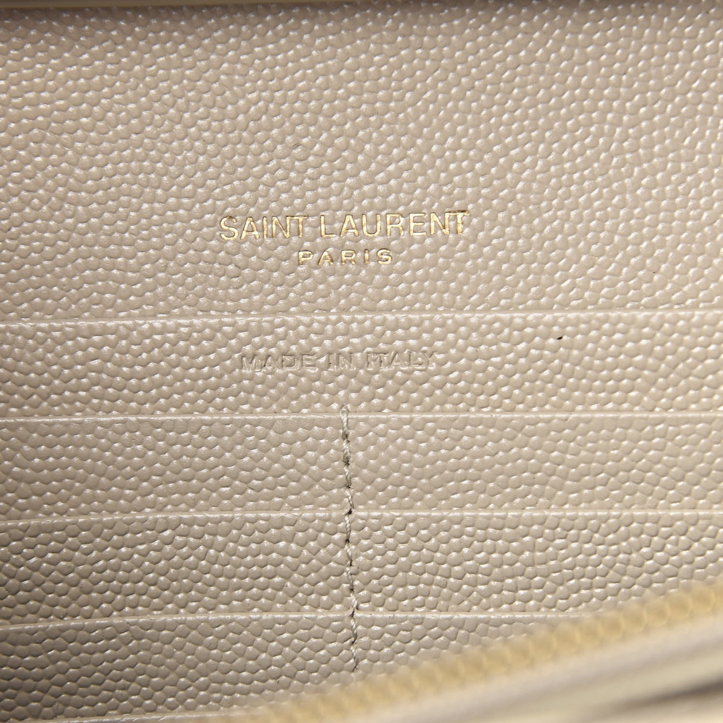 Grain De Poudre Matelasse Monogram Chain Wallet Sea Salt
