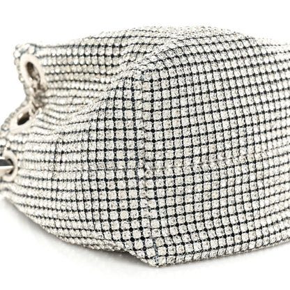 Jimmy Choo Satin Crystal Embellished Micro Bon Bon Bag Silver 8 of 9