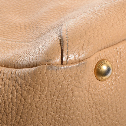 Prada Vitello Daino Side Pocket Hobo Sabbia 10 of 10