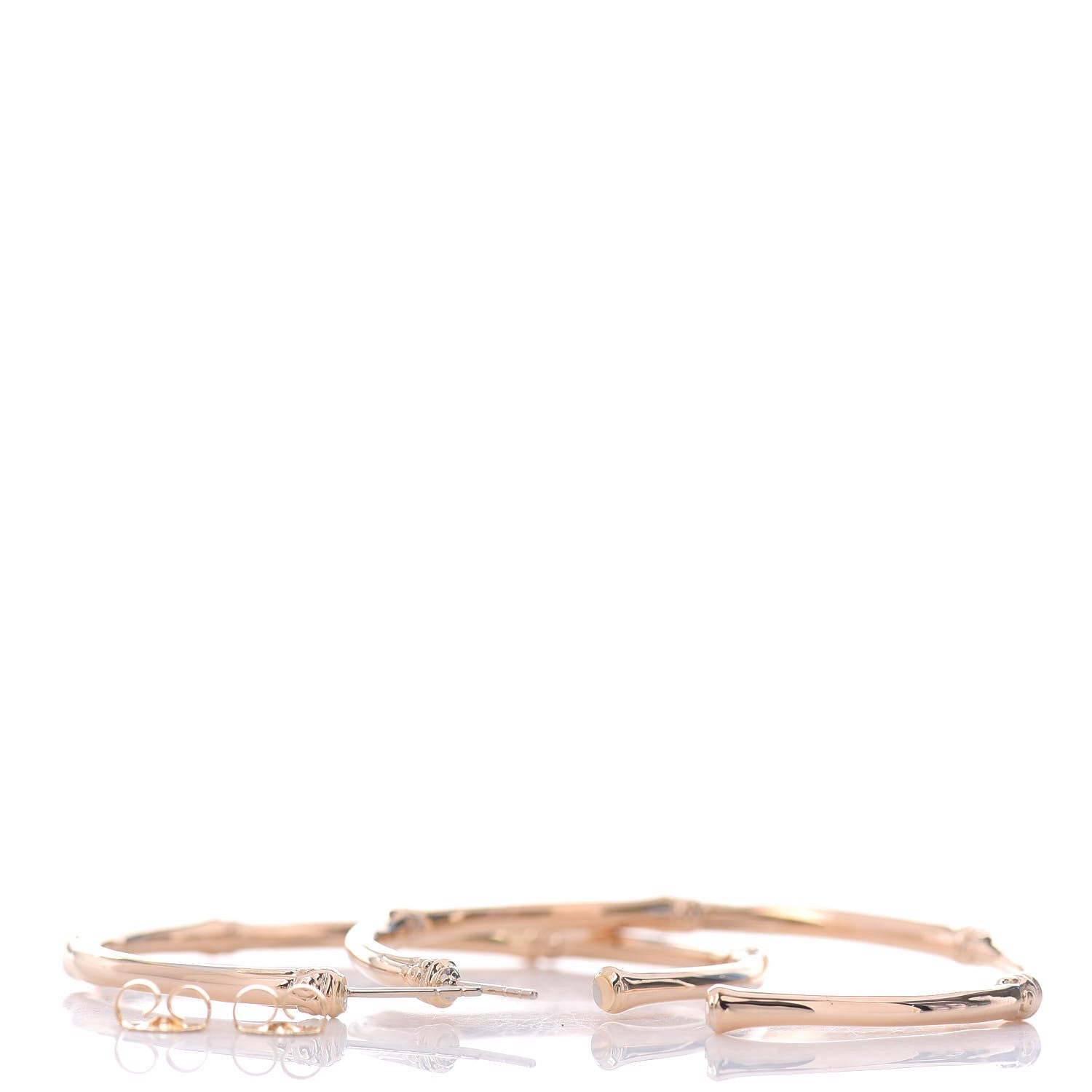 John Hardy 18K Yellow Gold 57mm Bamboo Hoop Earrings 3 of 4