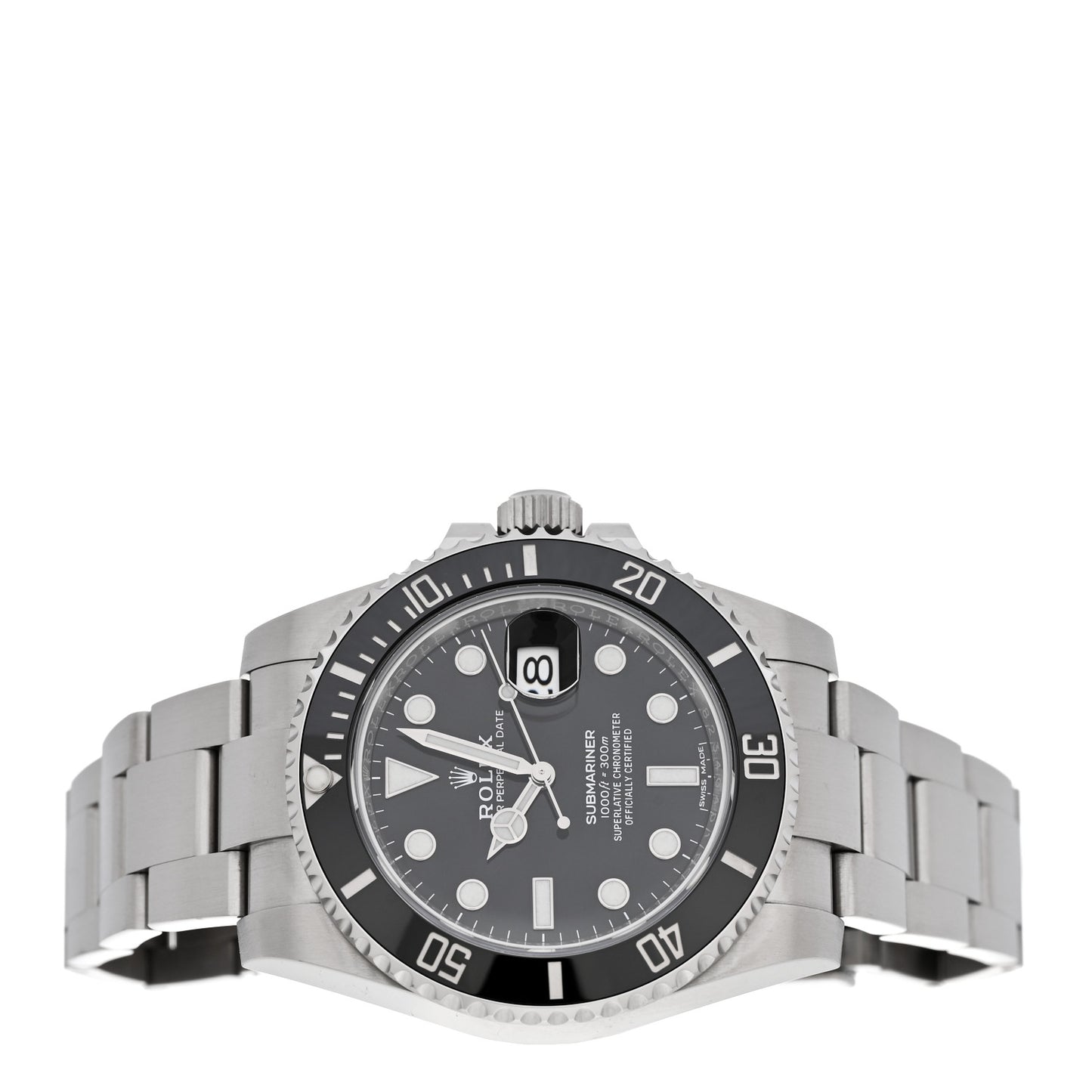 Stainless Steel 40mm Oyster Perpetual Submariner Date Watch Black 116610LN