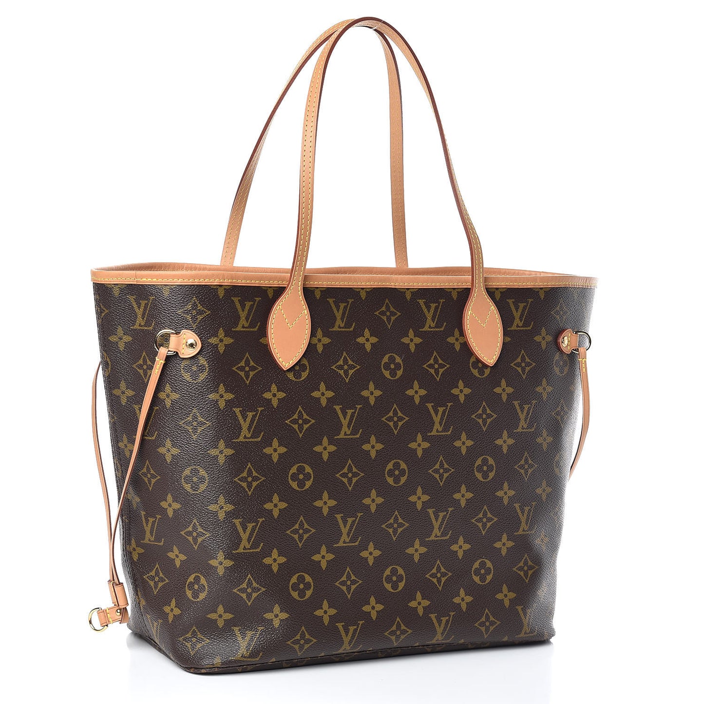 Monogram Capri V Neverfull MM Rose Ballerine