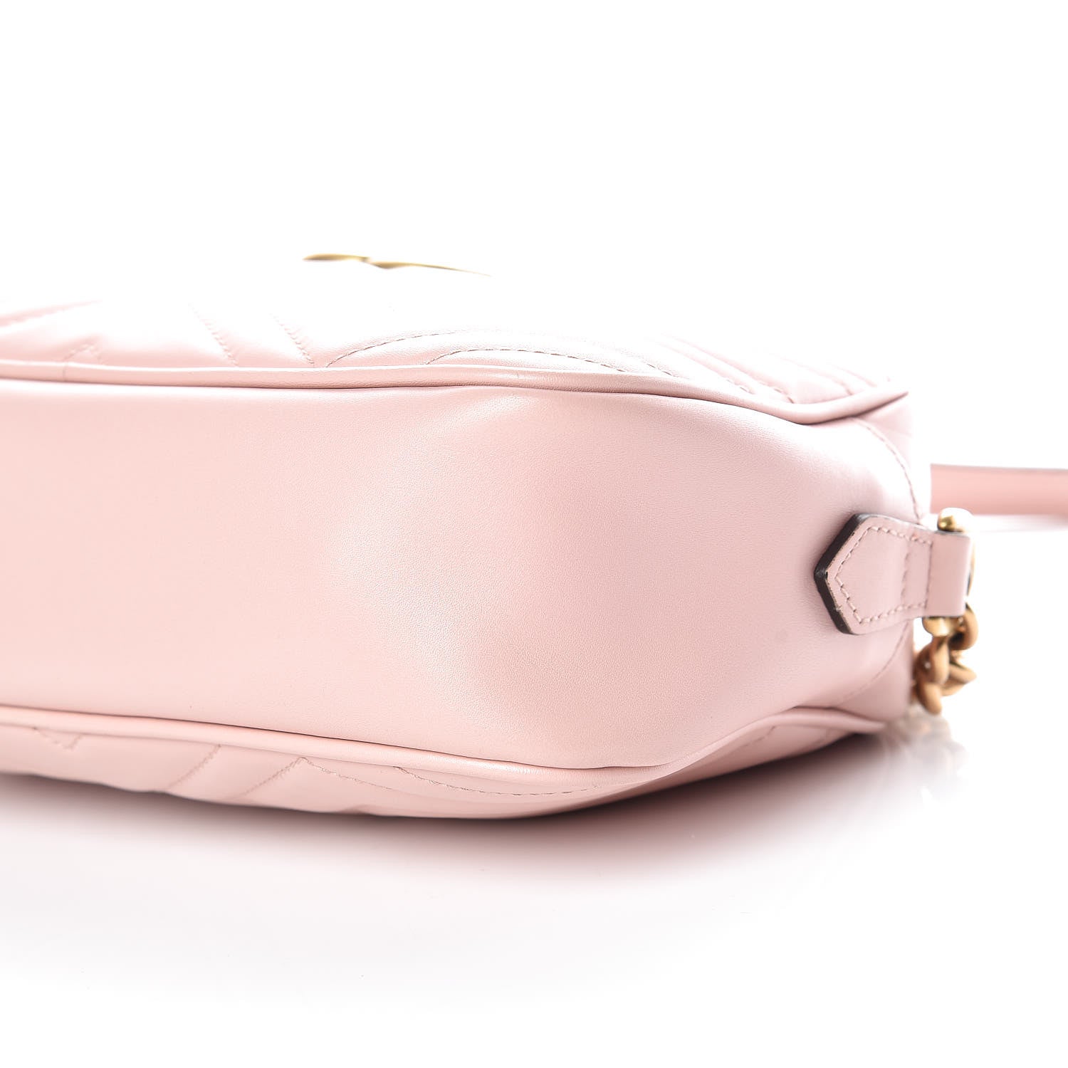 Gucci Calfskin Matelasse Small GG Marmont Chain Shoulder Bag Perfect Pink 6 of 13