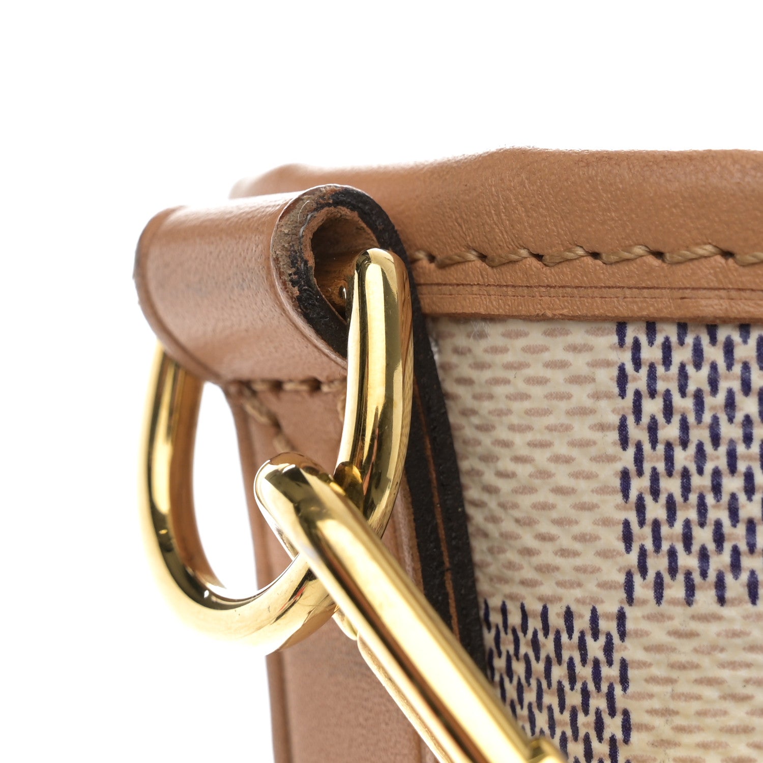 Louis Vuitton Damier Azur Braided Neverfull MM Orange 13 of 13