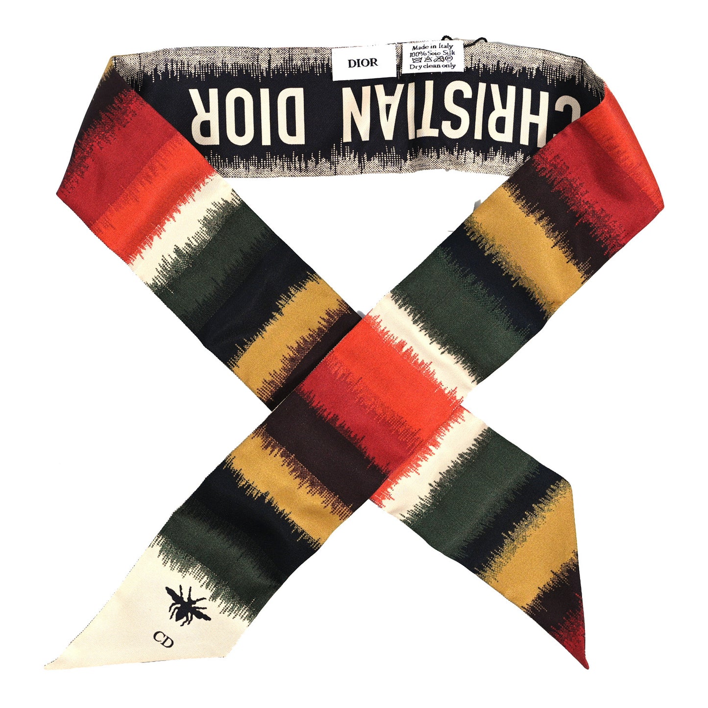 Silk D-Stripes Mitzah Scarf Multicolor