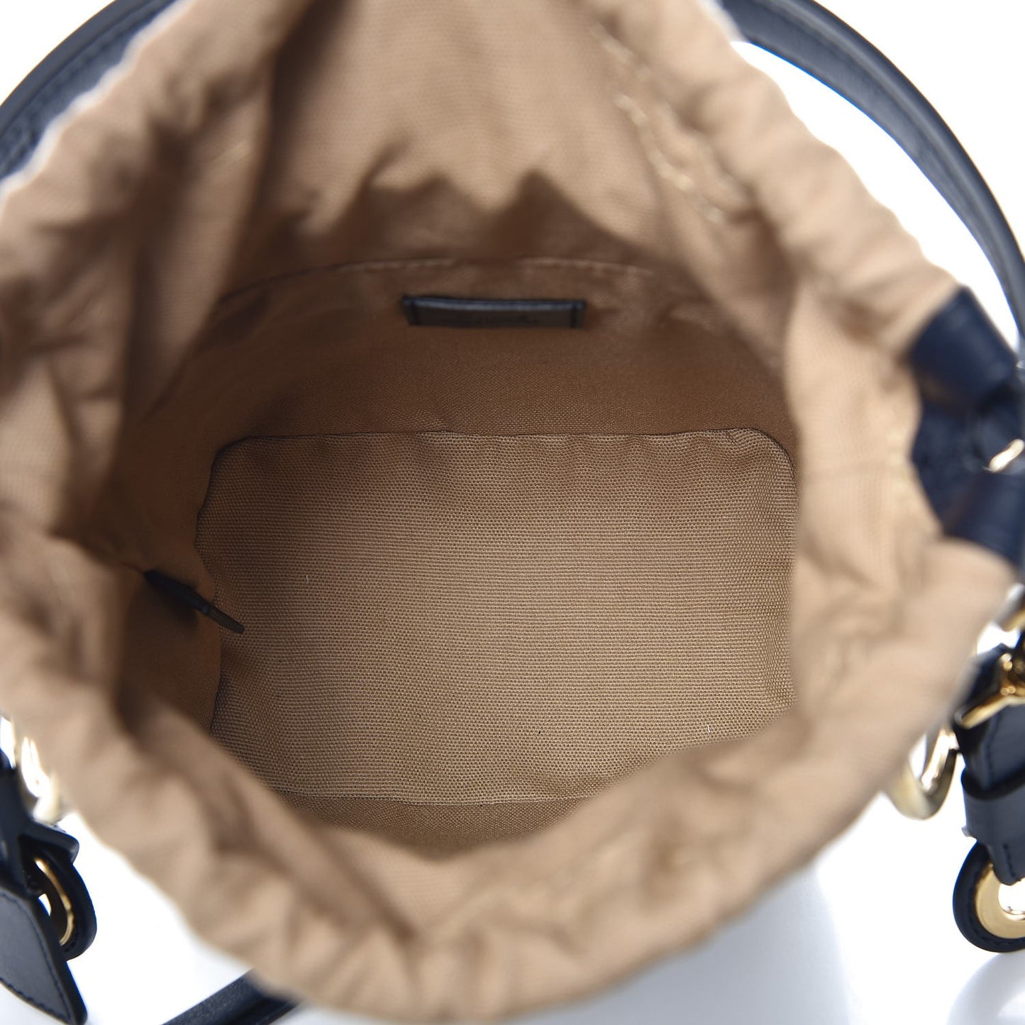 Smooth Calfskin Little Horses Embroidered Mini Roy Bucket Bag Full Blue