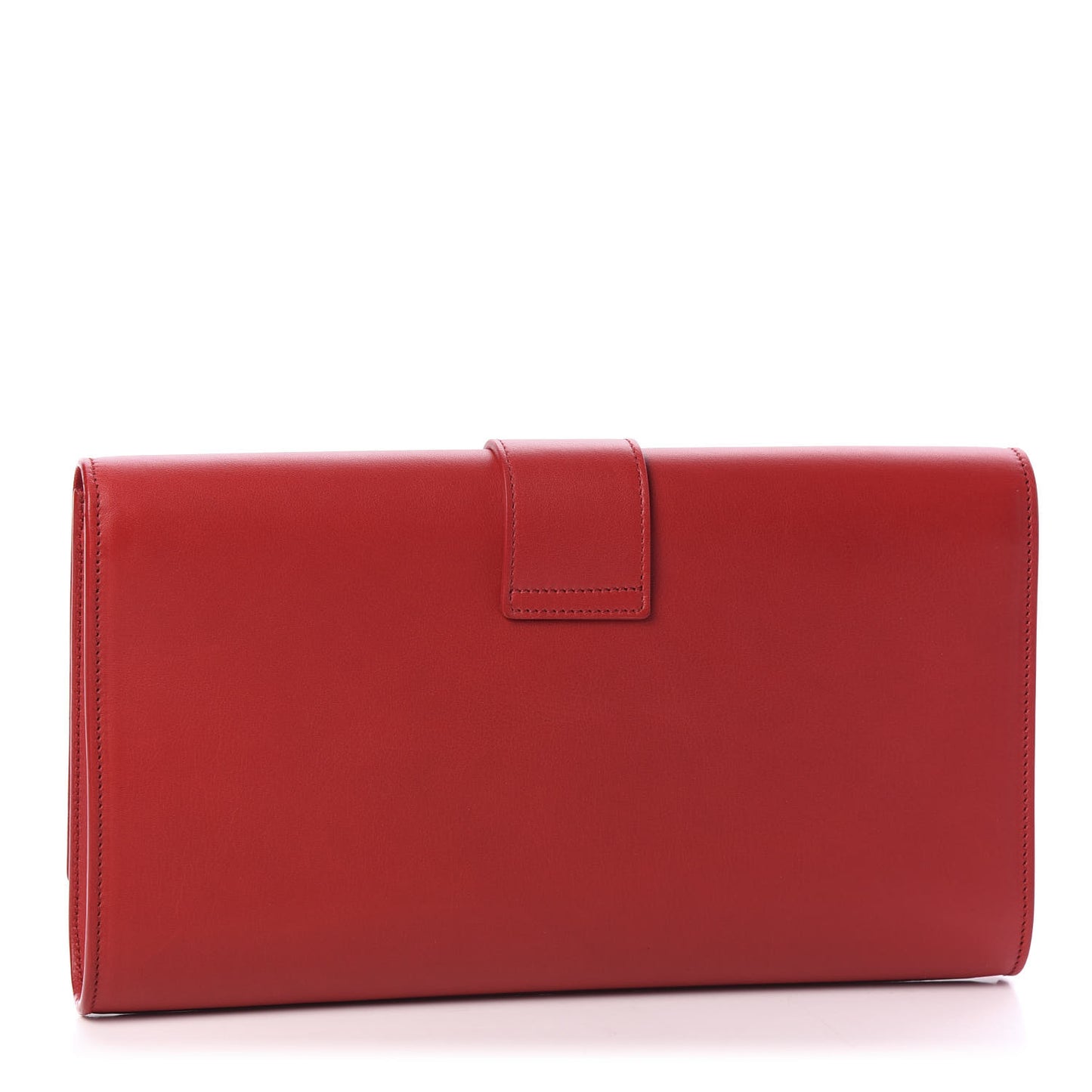 Calfskin Classic Y Ligne Clutch Red