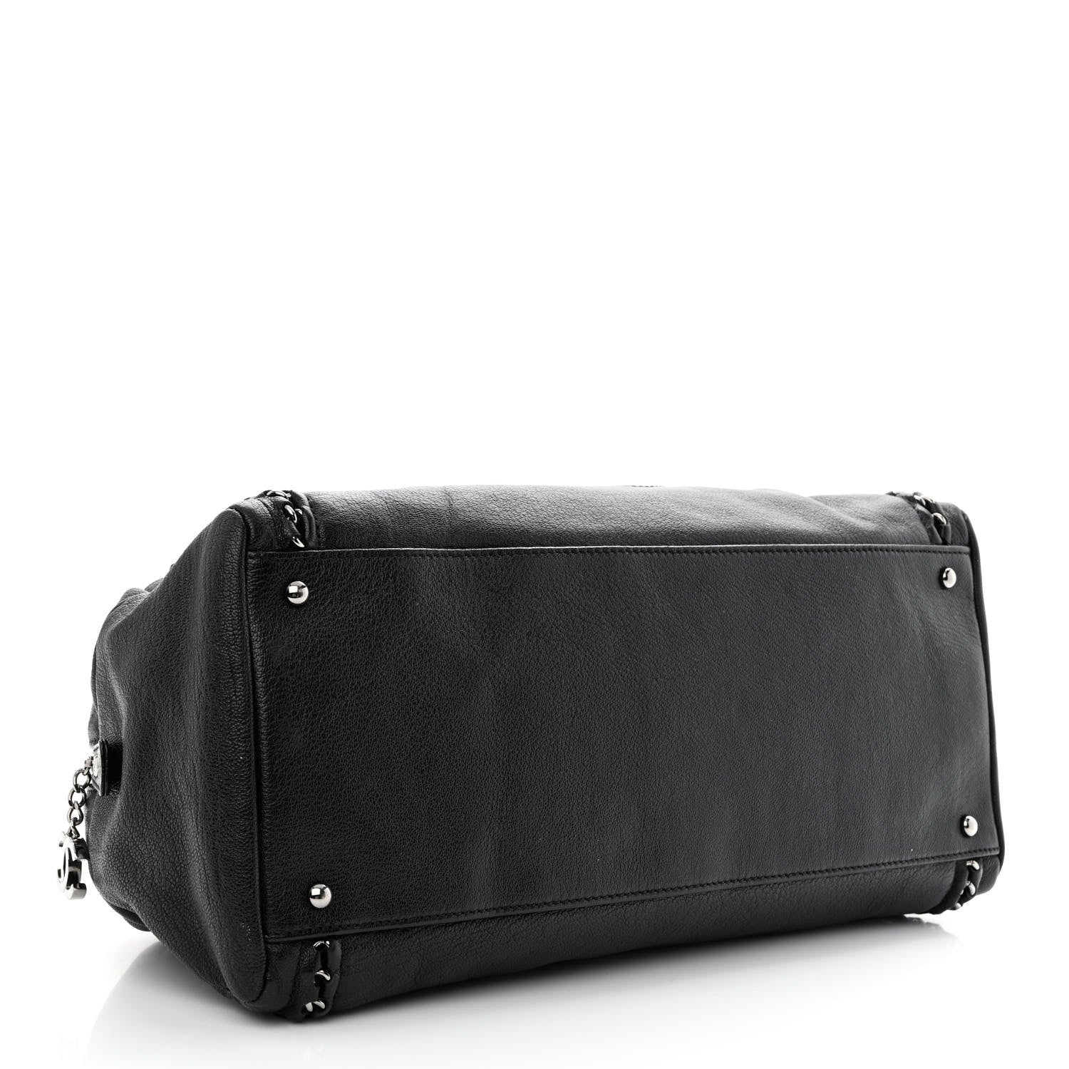 Chanel Smooth Calfskin Medium Luxe Ligne Bowler Black 4 of 10