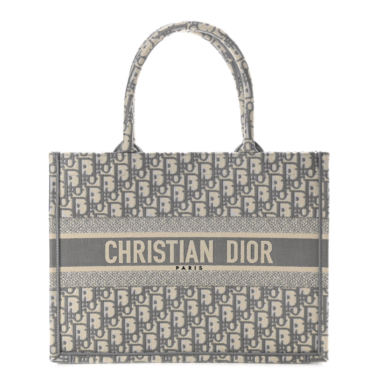 Christian Dior Oblique Medium Book Tote Grey 1 of 9