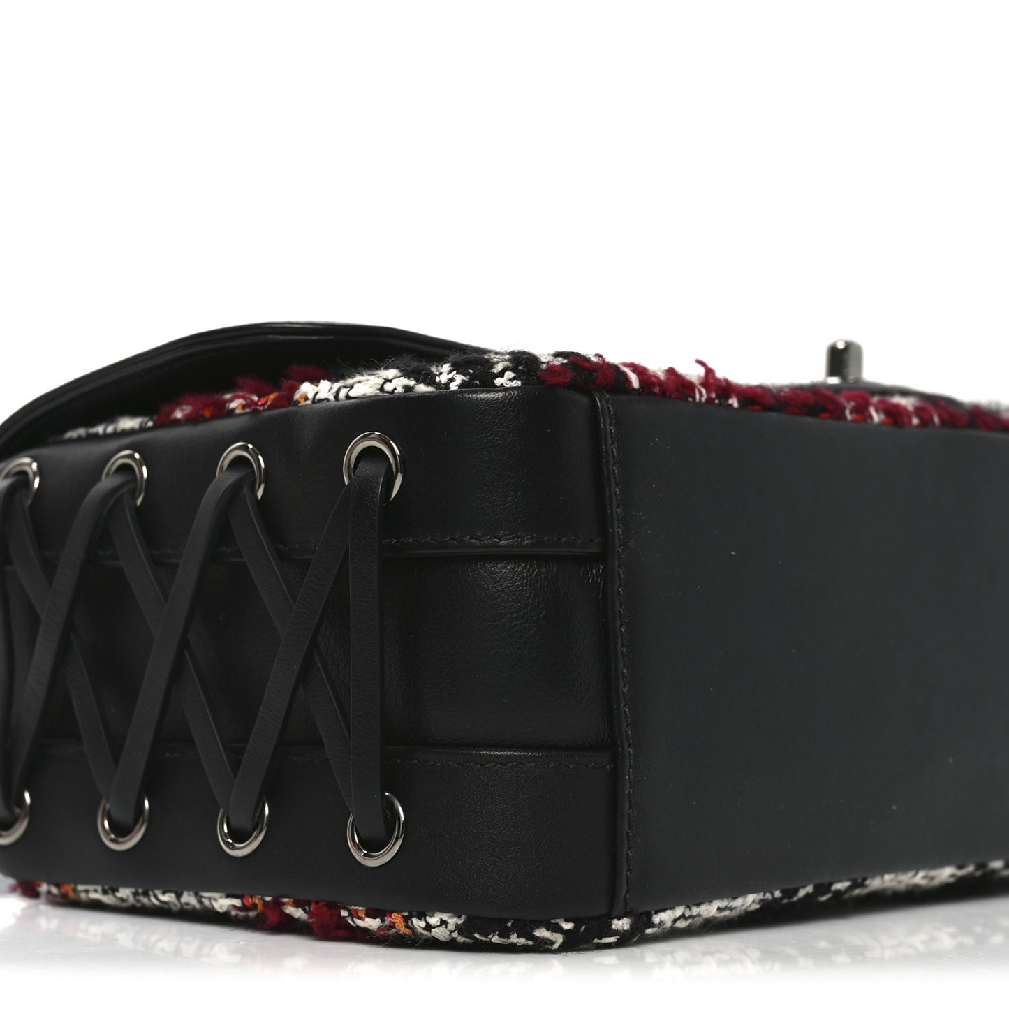 Tweed Quilted Calfskin Coco Corset Flap Multicolor