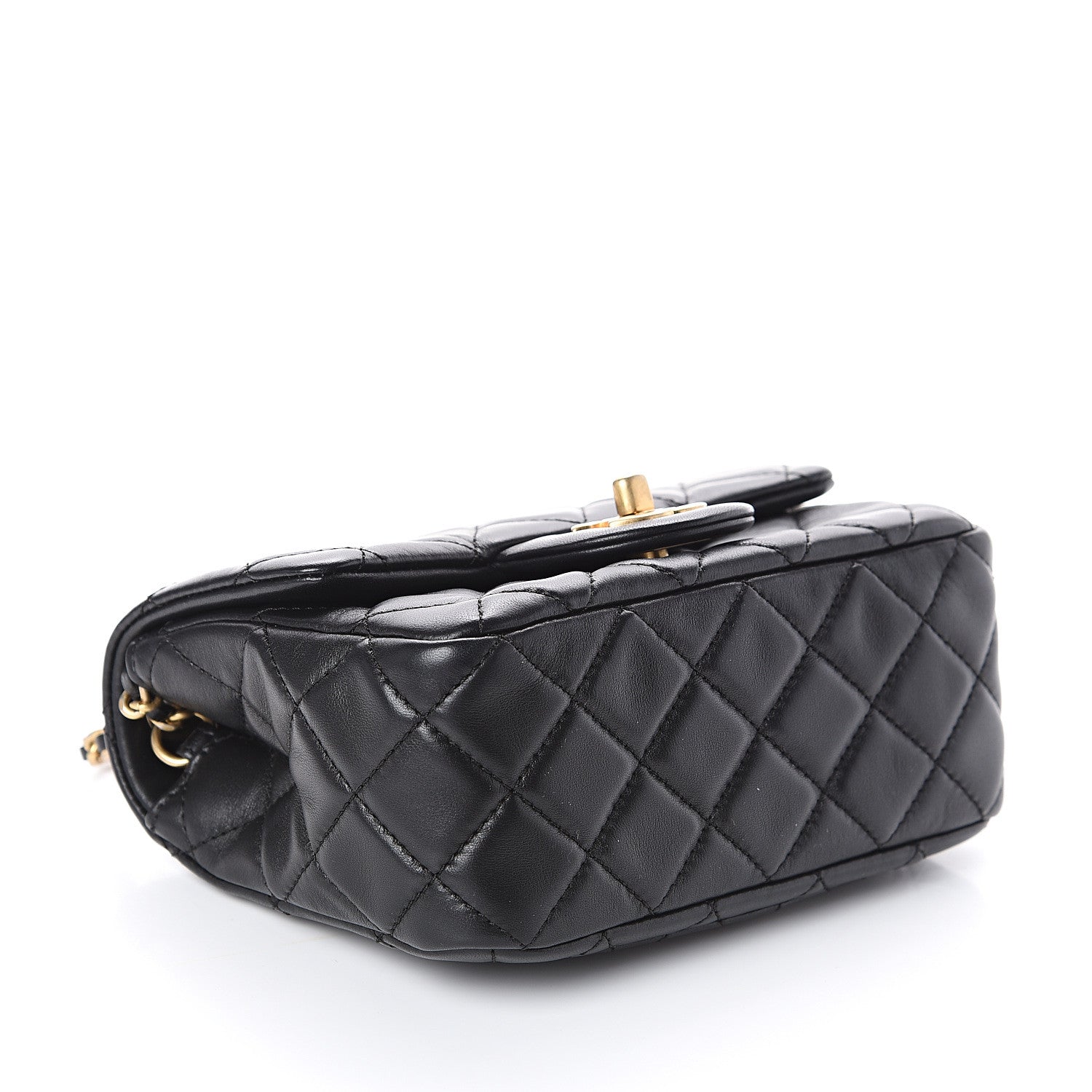 Chanel Lambskin Quilted Mini Pearl Crush Flap Black 3 of 10