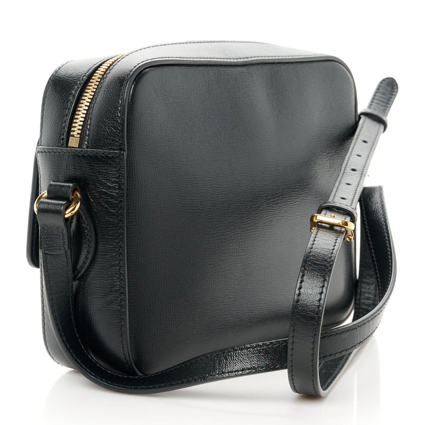 Textured Calfskin Small Horsebit 1955 Shoulder Bag Black