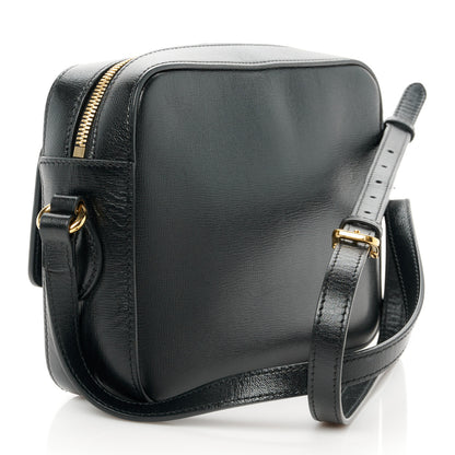 Gucci Textured Calfskin Small Horsebit 1955 Shoulder Bag Black 3 of 11