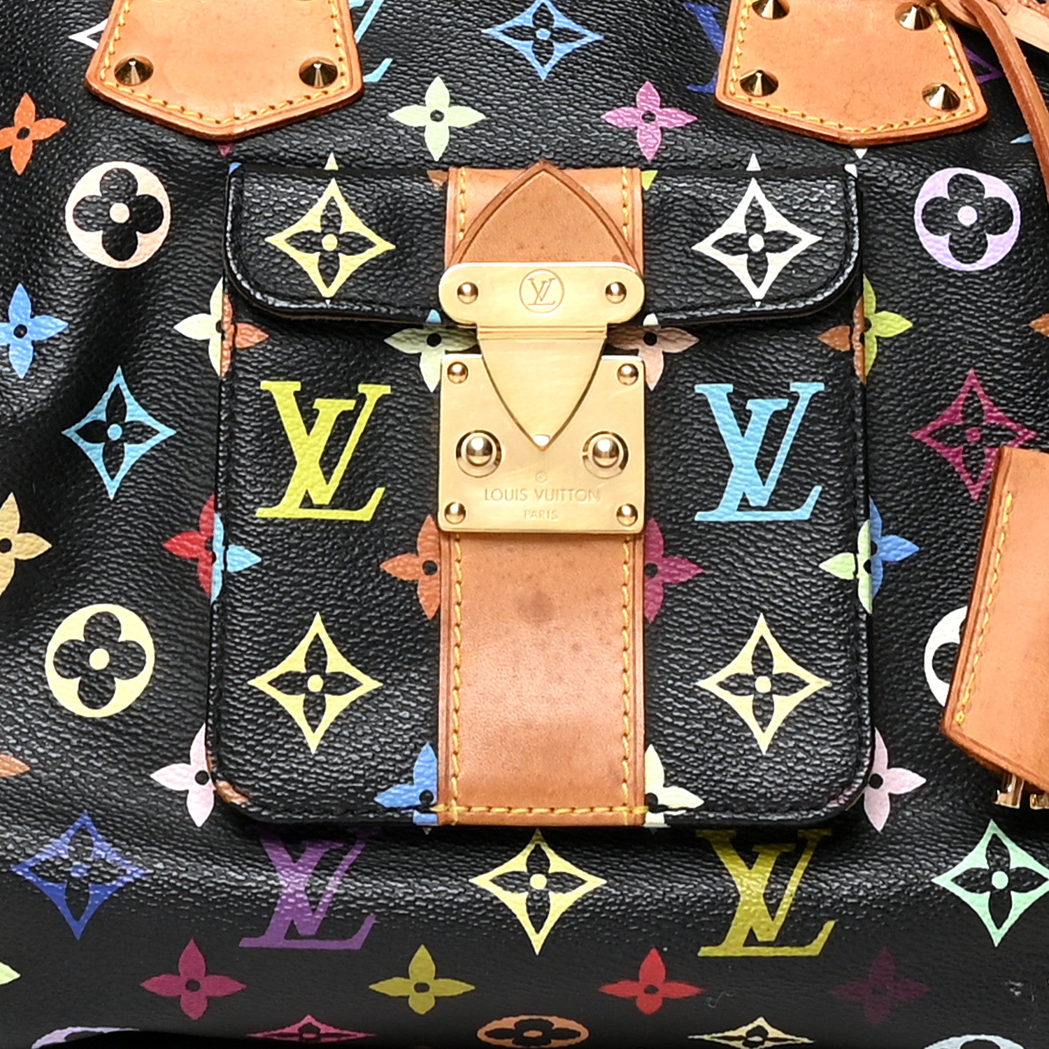 Louis Vuitton Monogram Multicolor Speedy 30 Black 7 of 13