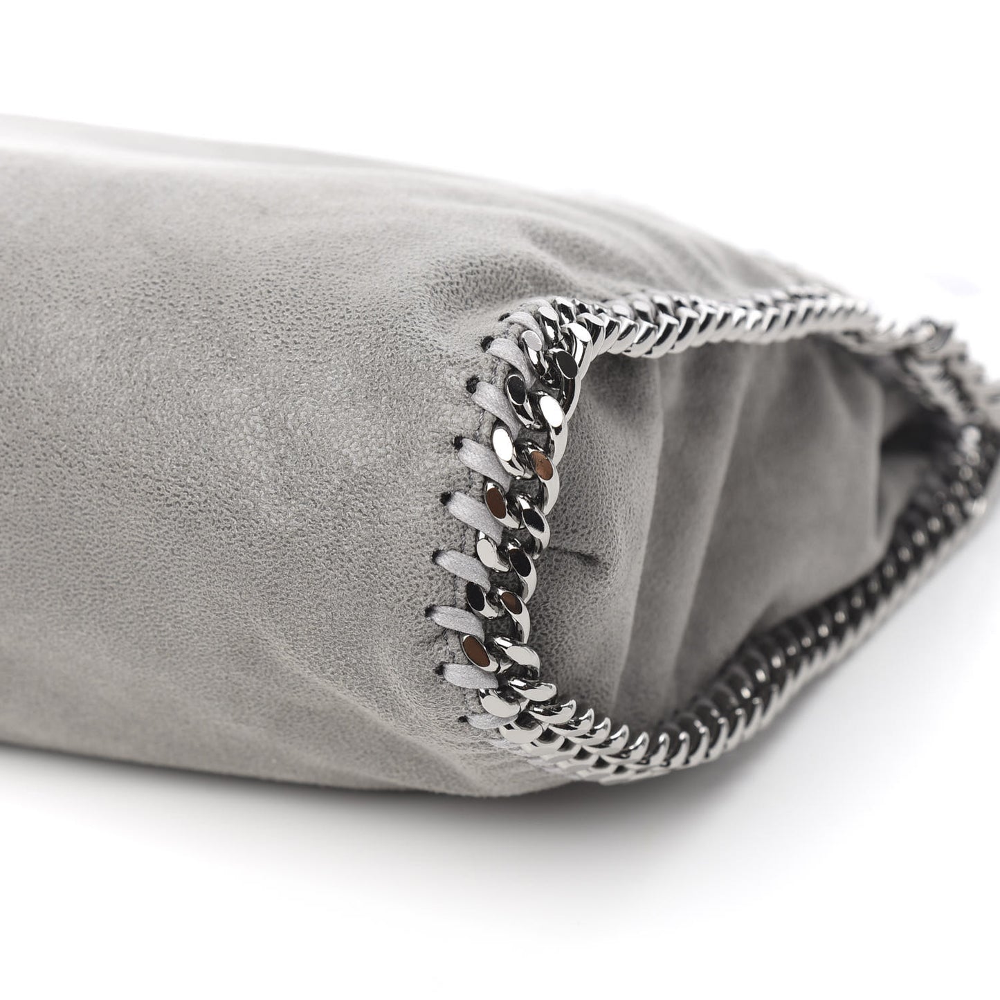 Shaggy Deer Falabella Fold Over Tote Grey