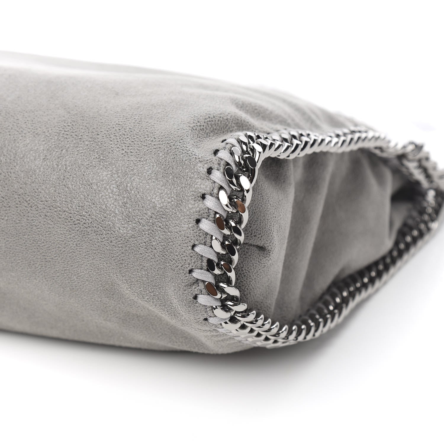 Stella McCartney Shaggy Deer Falabella Fold Over Tote Grey 8 of 9