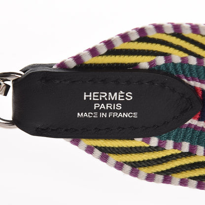 Hermes Toile Swift 50mm Sangle Cavale Shoulder Strap Multicolor Black 4 of 6