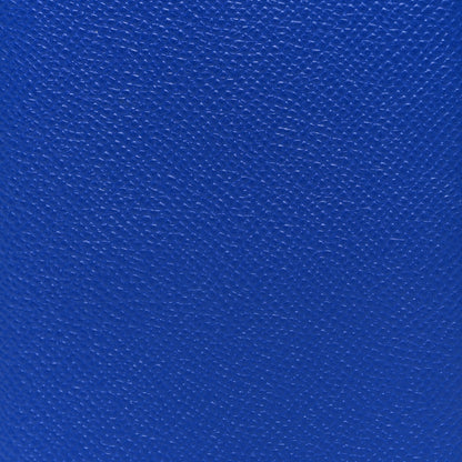 Hermes Epsom MC2 Fleming Checkbook Holder Wallet Bleu Electrique Gris Mouette 8 of 10