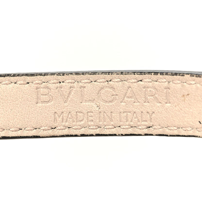 Bulgari Calfskin Serpenti Forever Double Coil Bracelet Black 4 of 5