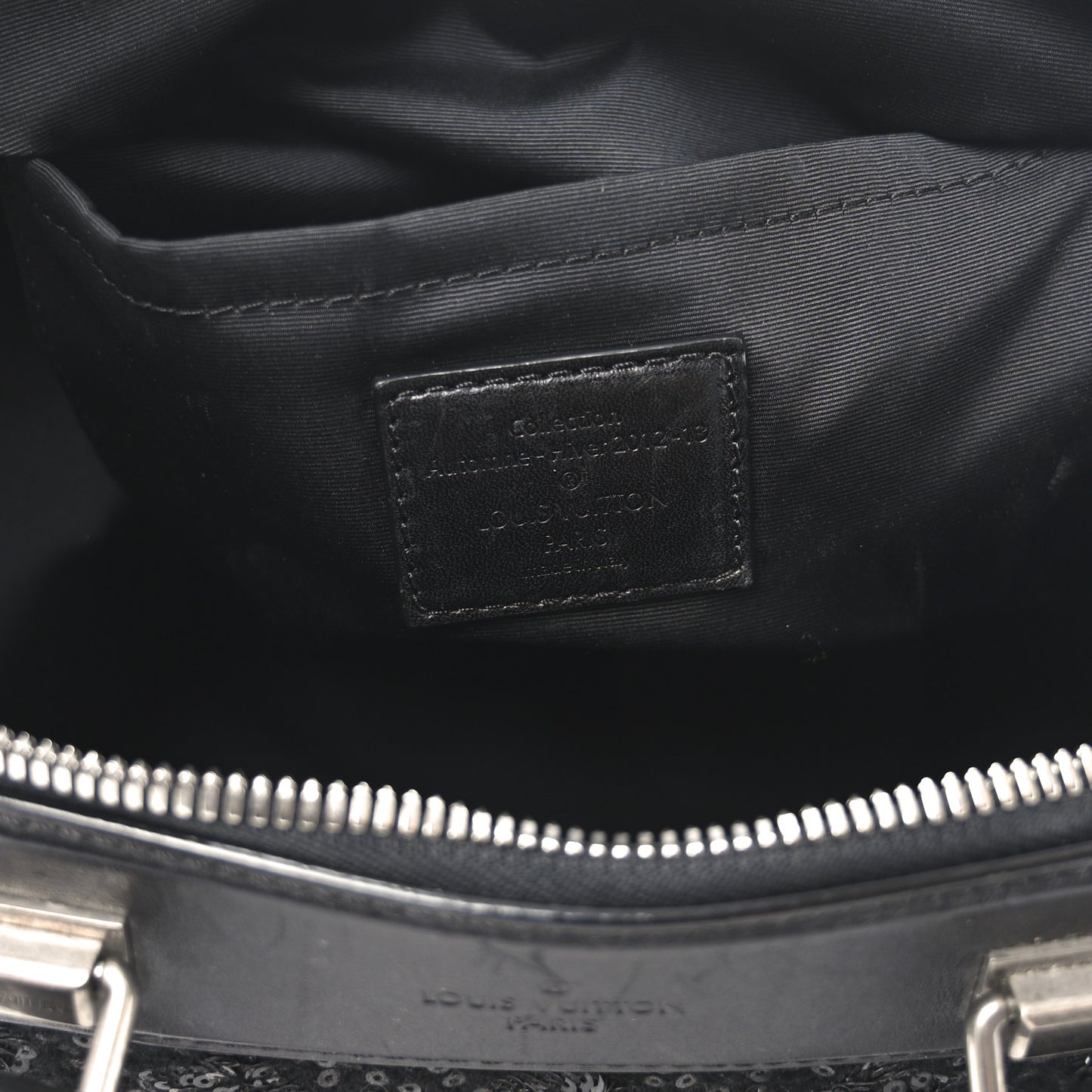 Sequin Monogram Sunshine Express Speedy Black