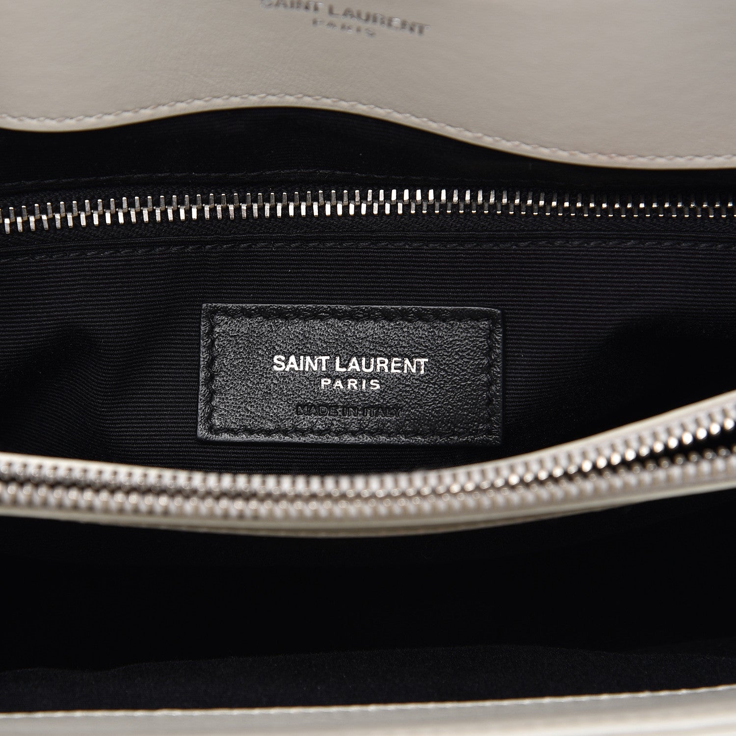 Saint Laurent Calfskin Y Quilted Monogram Medium Loulou Chain Satchel Crema Soft 6 of 10