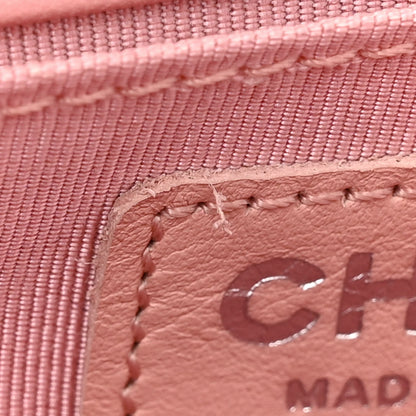 Chanel Lambskin Quilted Medium Boy Flap Light Pink 12 of 14
