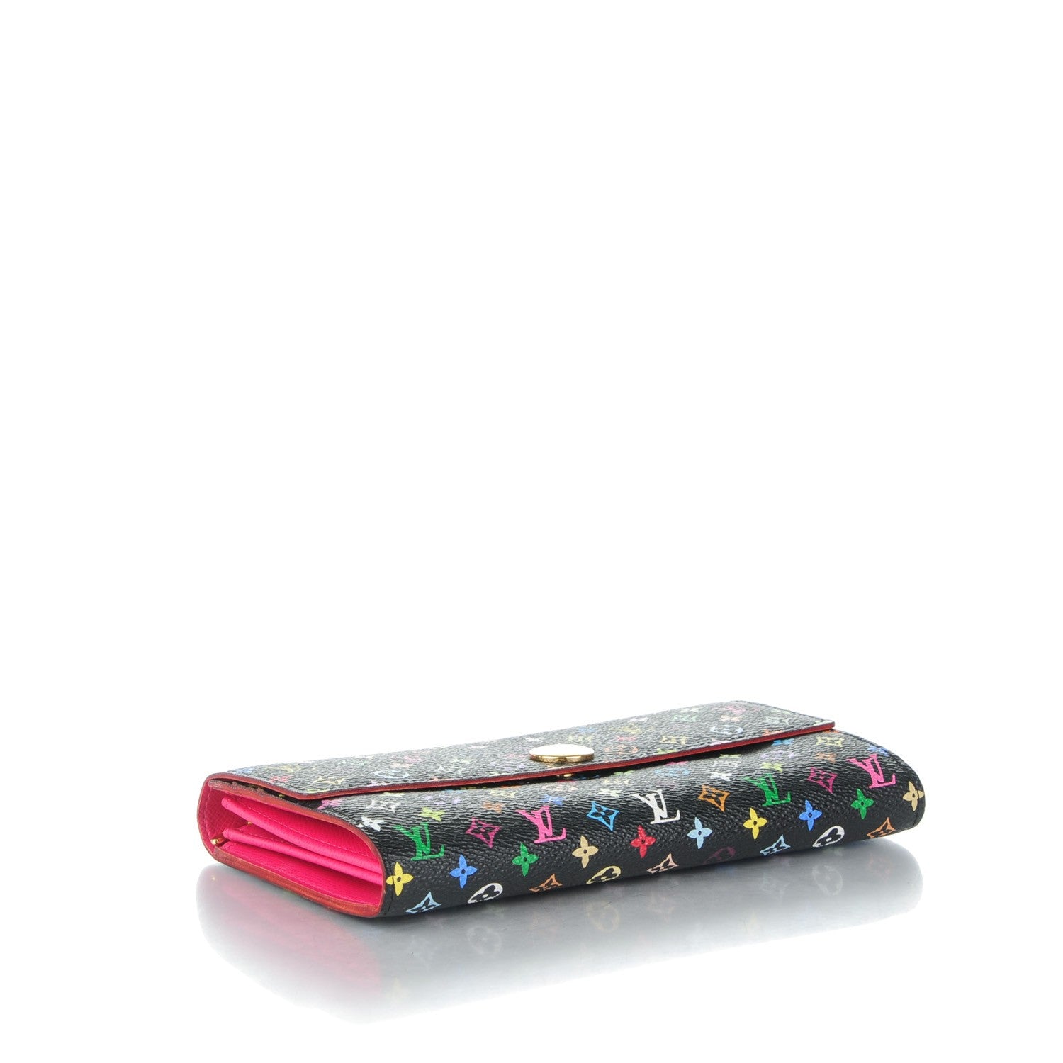 Louis Vuitton Monogram Multicolor Sarah Wallet Black Grenade 4 of 7