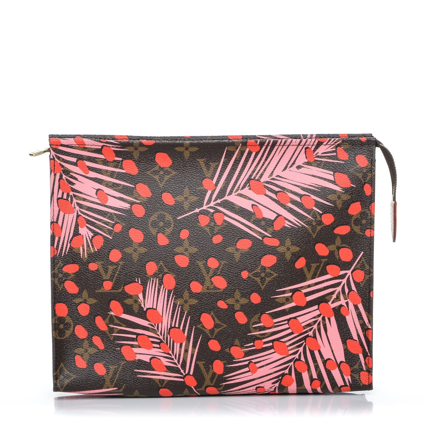 Monogram Jungle Dots Toiletry Pouch 26 Sugar Pink Poppy