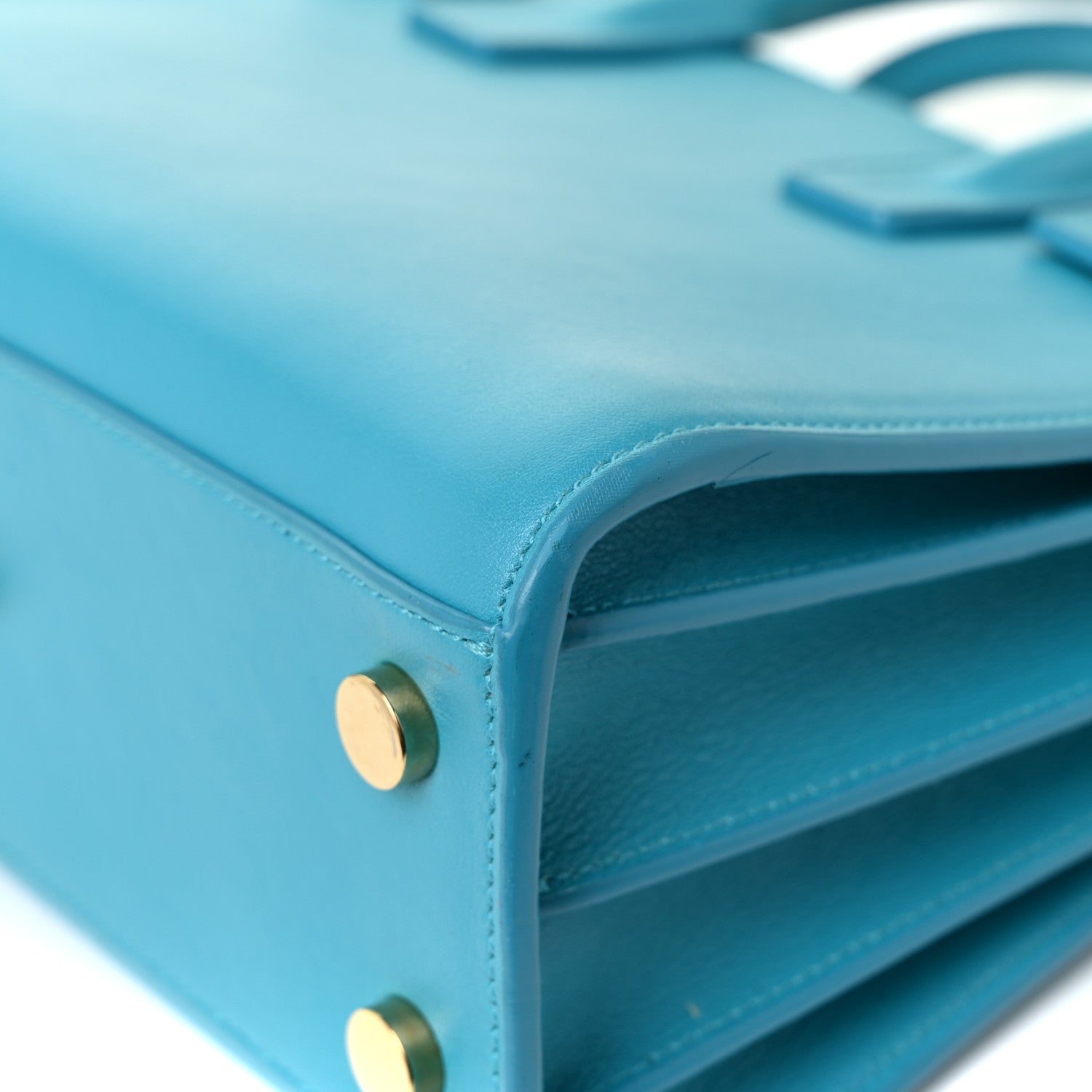 Saint Laurent Calfskin Nano Sac De Jour Turquoise 15 of 16