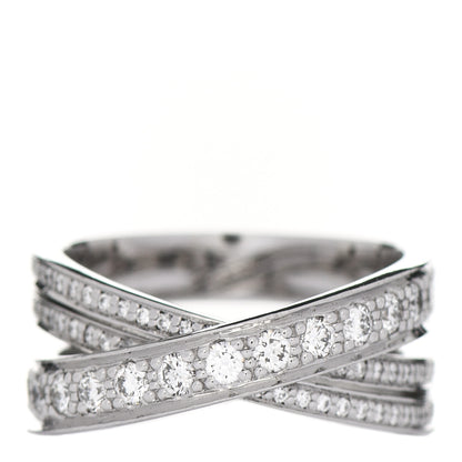 Cartier 18K White Gold Diamond Etincelle de Cartier Ring 52 6 1 of 5