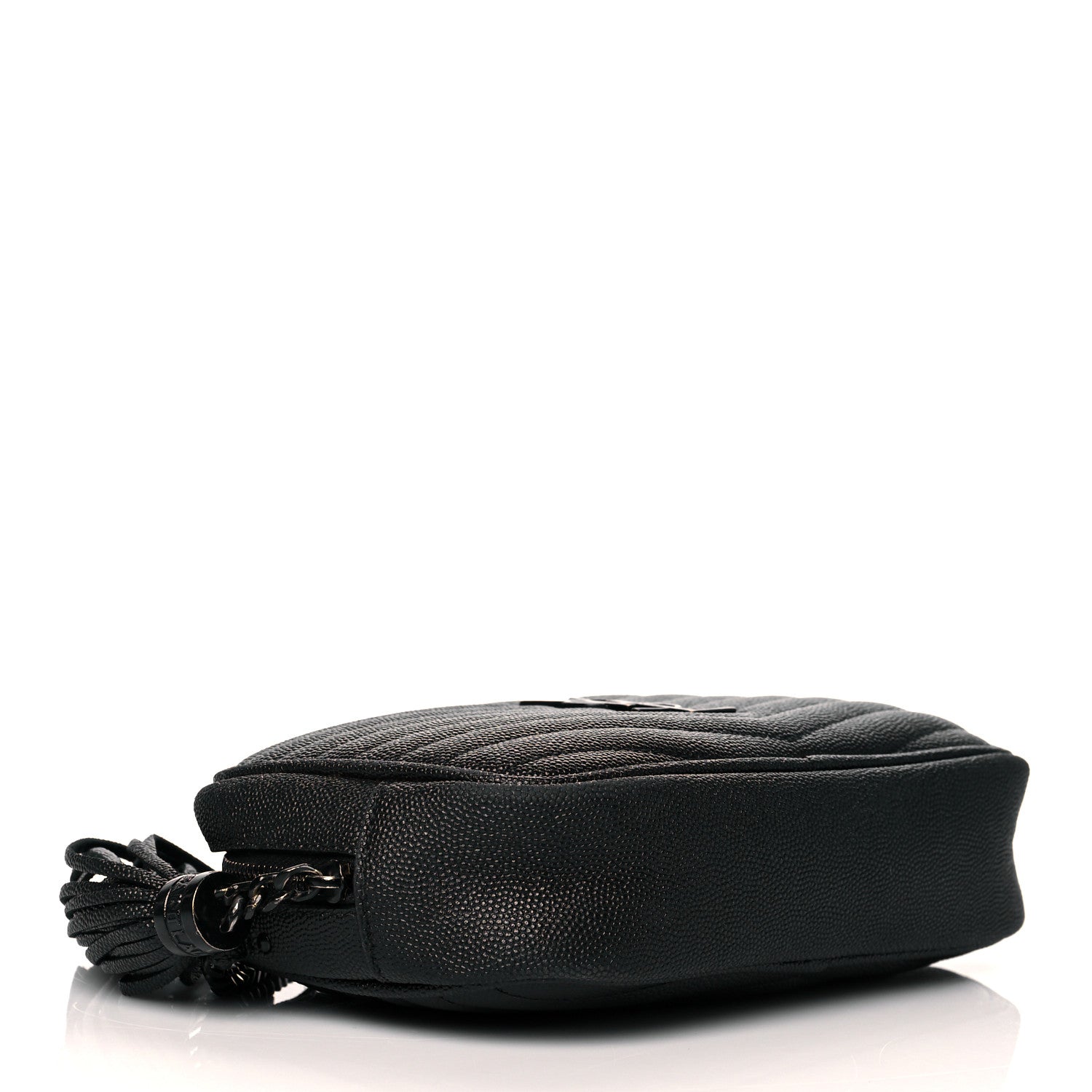 Saint Laurent Grain De Poudre Matelasse Monogram Mini Lou Camera Bag Black 4 of 10