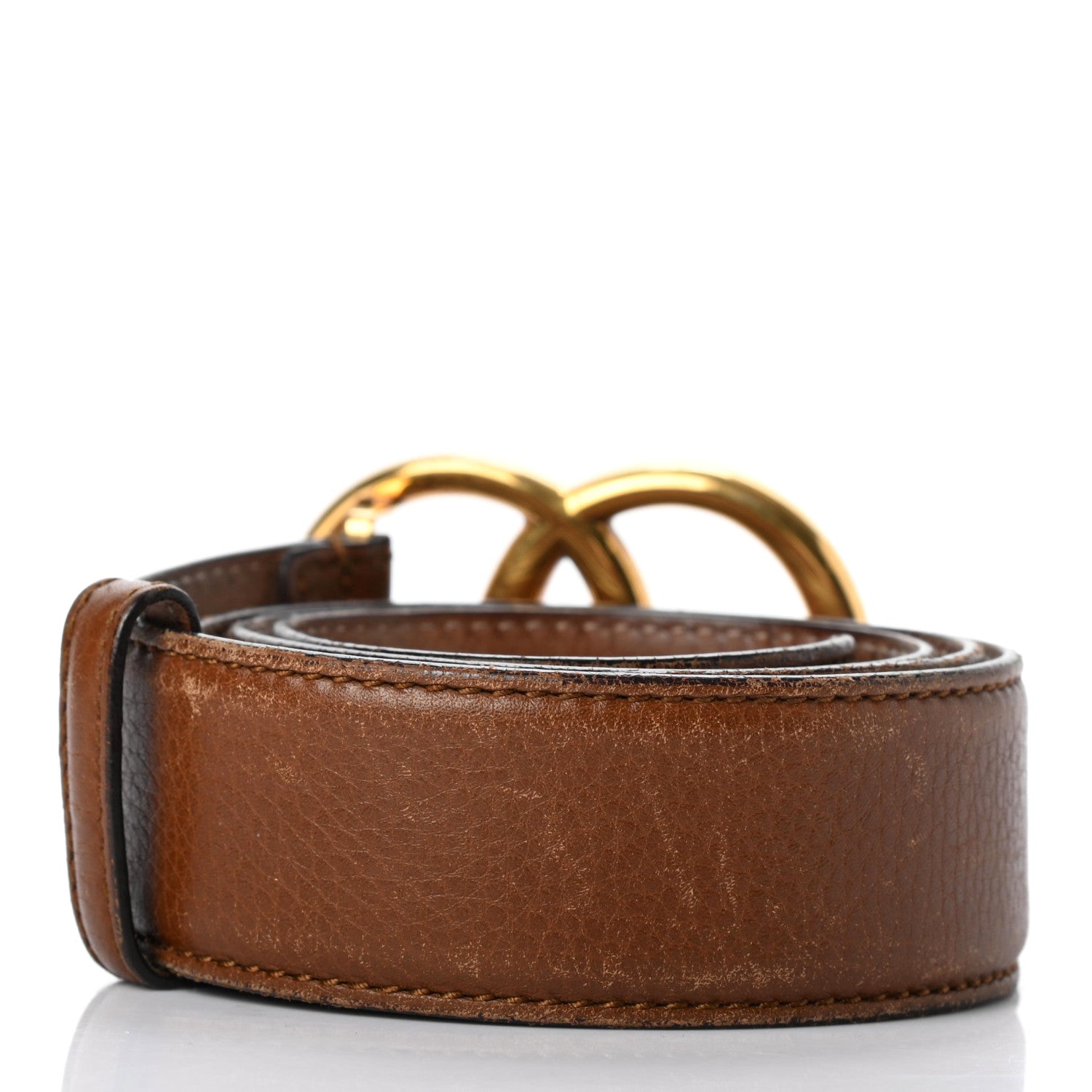 Gucci Calfskin Double G Belt 90 36 Brown 2 of 6