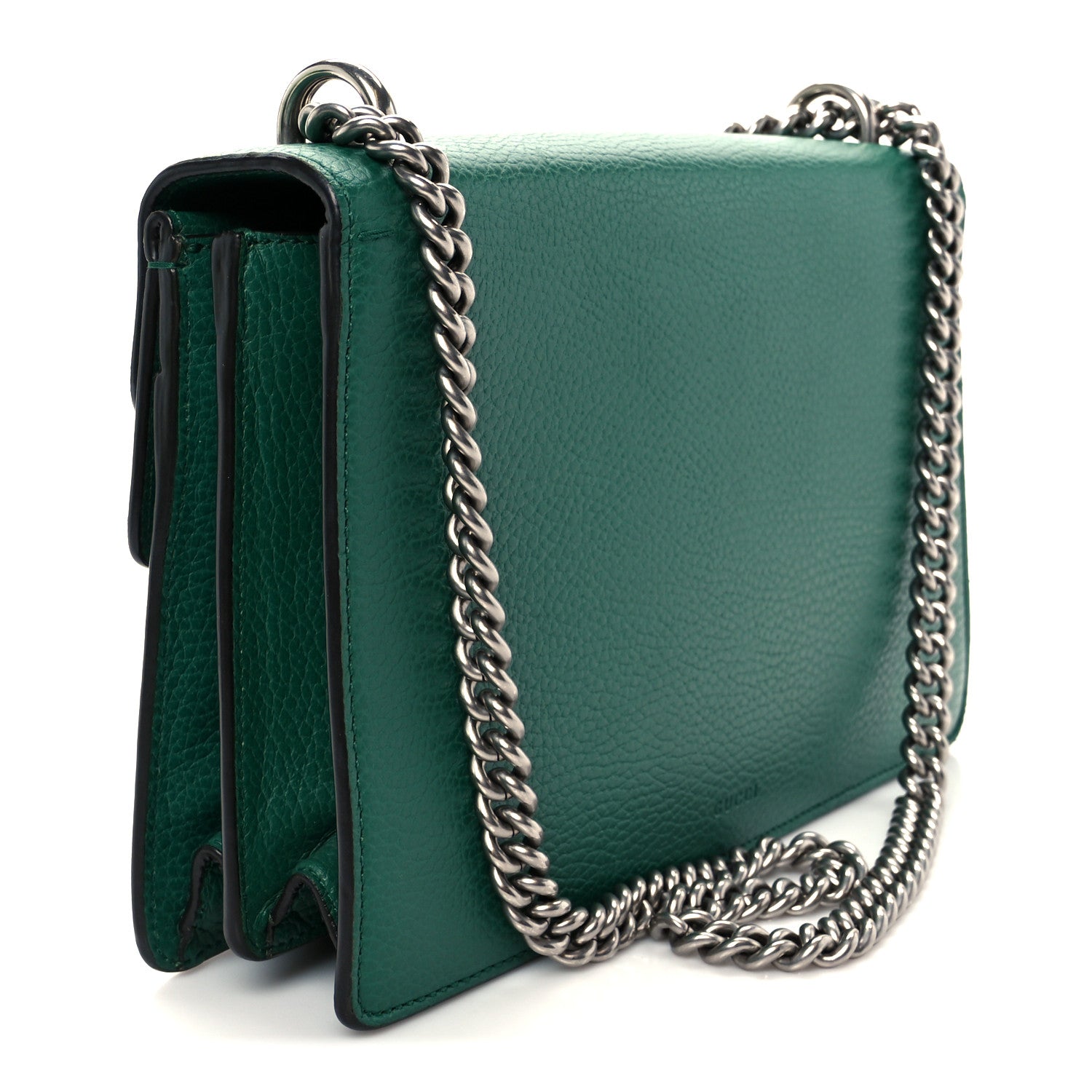 Gucci Pebbled Calfskin Small Dionysus Shoulder Bag Emerald 4 of 23