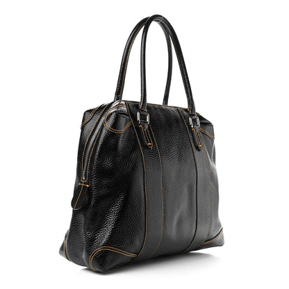 Fendi Grained Calfskin Large B Mix Tote Black 3 of 10