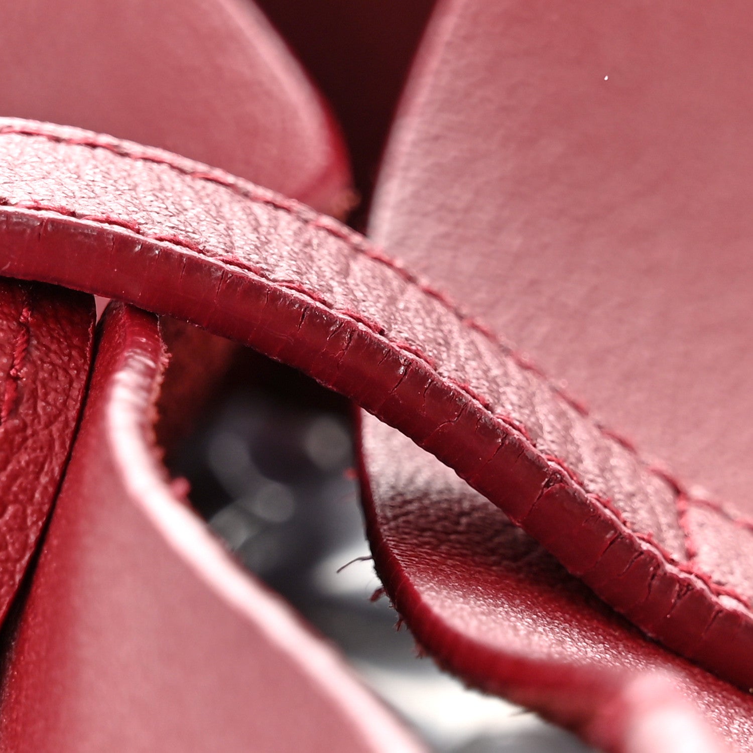 Saint Laurent Calfskin Large Shopping Tote Opyum Red 13 of 14