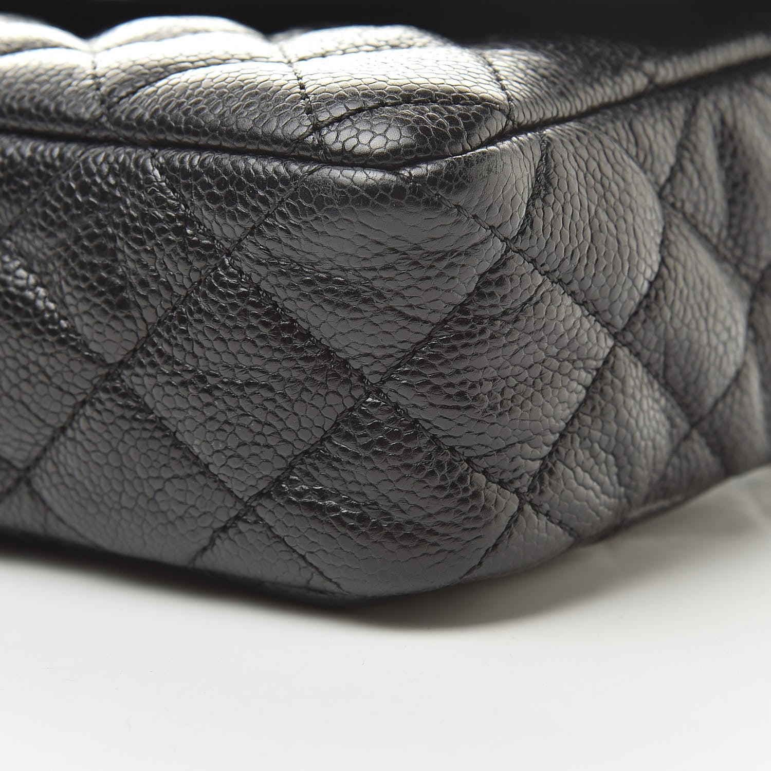 Chanel Crumpled Grained Calfskin Small Flap Black 10 of 11