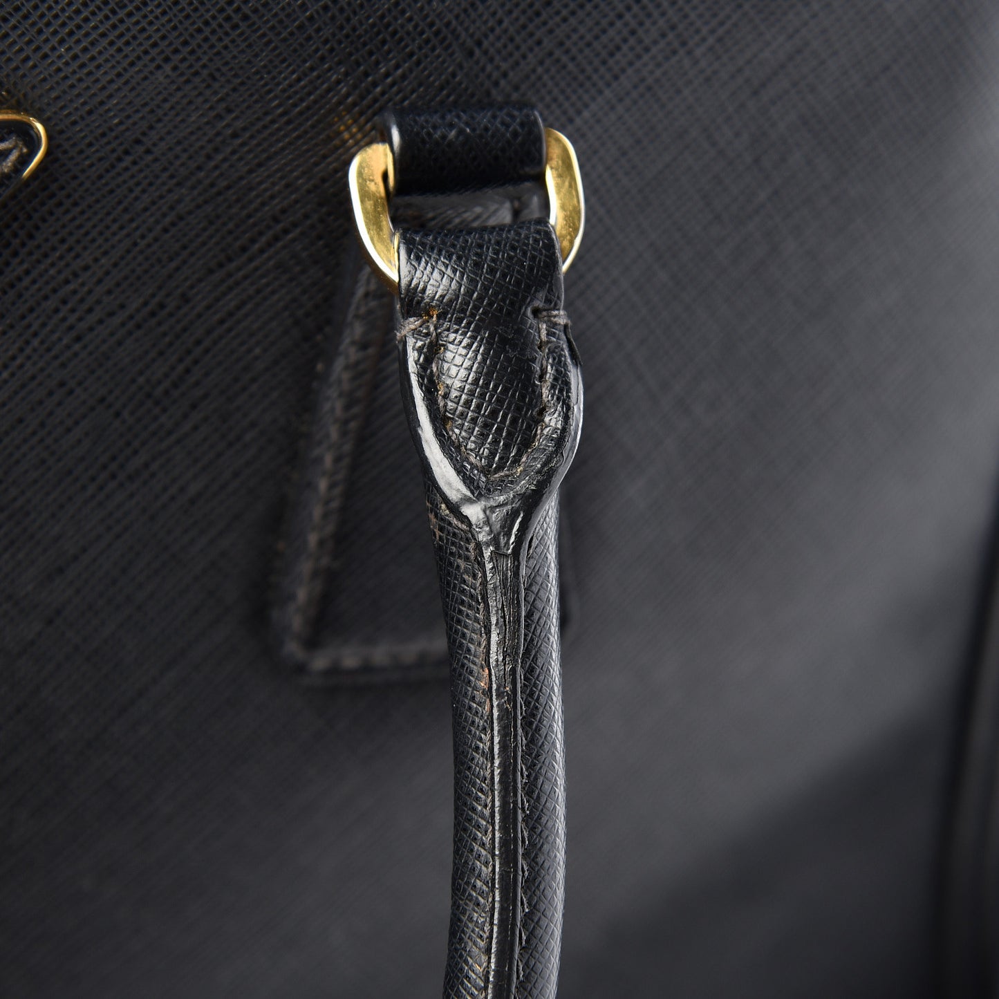 Saffiano Small Galleria Double Zip Tote Black