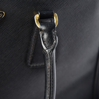 Prada Saffiano Small Galleria Double Zip Tote Black 29 of 30