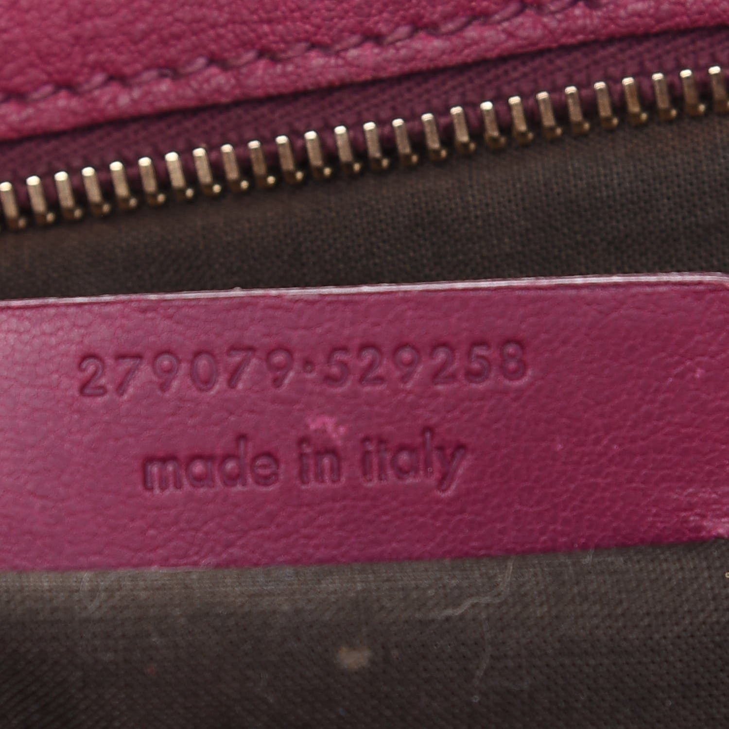 Saint Laurent Sheepskin Medium Cabas ChYc Bag Black Cherry 6 of 10