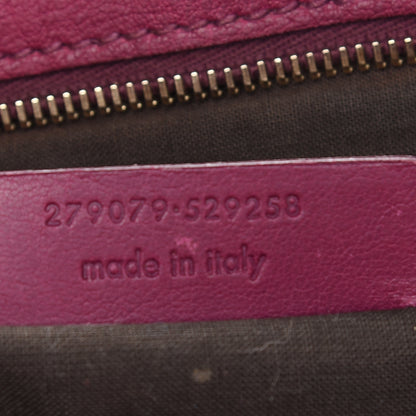 Saint Laurent Sheepskin Medium Cabas ChYc Bag Black Cherry 6 of 10