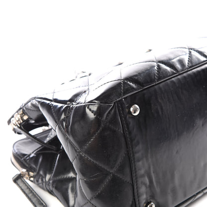 Chanel Vinyl Quilted Mademoiselle Tote Black 5 of 11