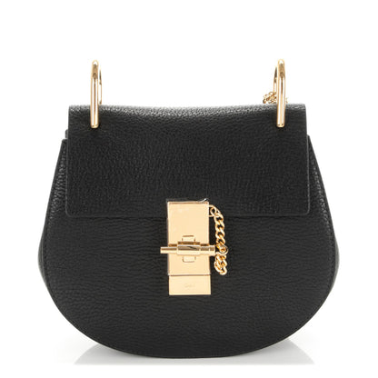 Chloe Grained Lambskin Mini Drew Shoulder Bag Black 1 of 7