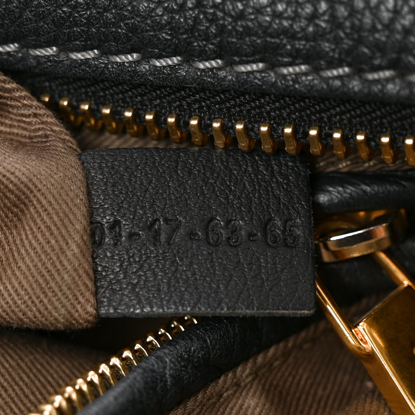 Calfskin Medium Marcie Satchel Black