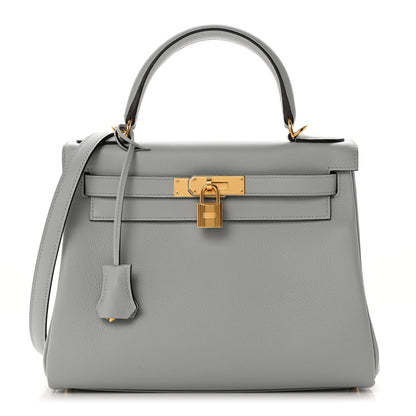 Hermes Evercolor Kelly Retourne 28 Bleu Glacier 1 of 10