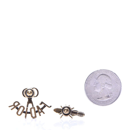 Christian Dior Metal J'Adior Earrings Aged Gold 2 of 4
