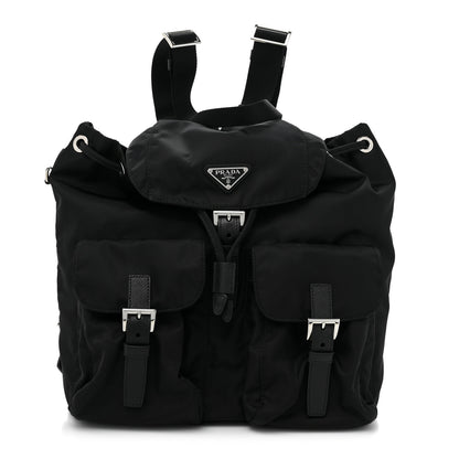 Prada Re-Nylon Saffiano Medium Backpack Black 1 of 9