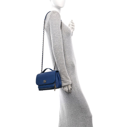 Chanel Caviar Quilted Medium Business Affinity Flap Dark Blue 2 of 10