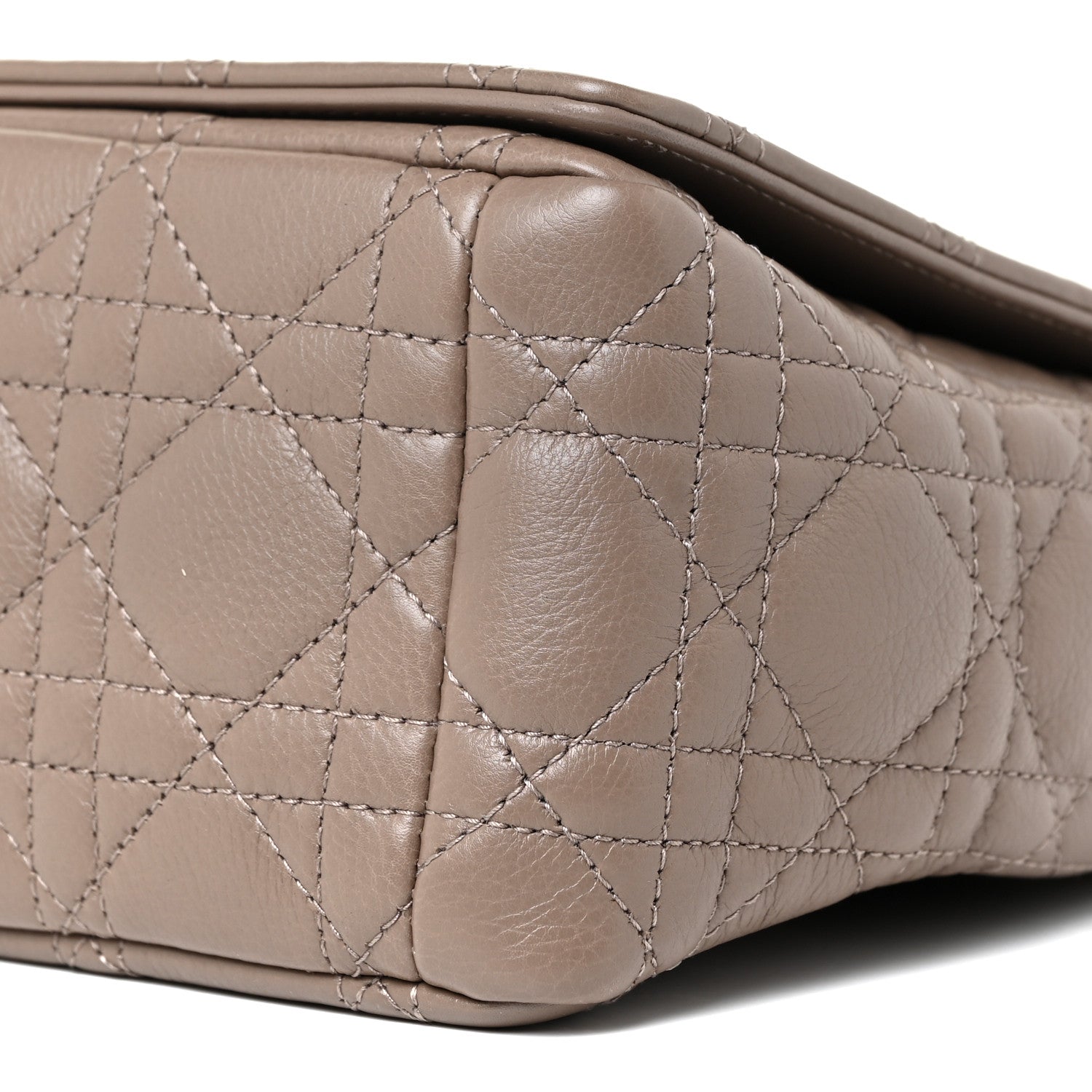 Christian Dior Lambskin Cannage Medium Caro Bag Warm Taupe 9 of 11