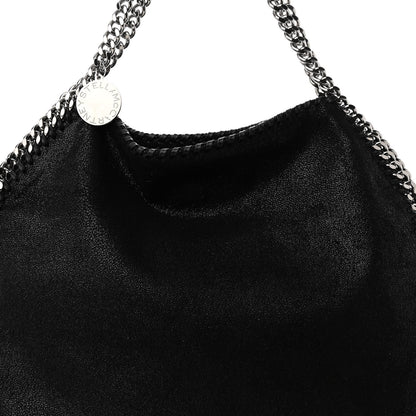 Stella McCartney Shaggy Deer Small Falabella Fold Over Tote Black 7 of 9