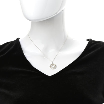 Tiffany Sterling Silver Medium Atlas Open Pendant Necklace 2 of 6